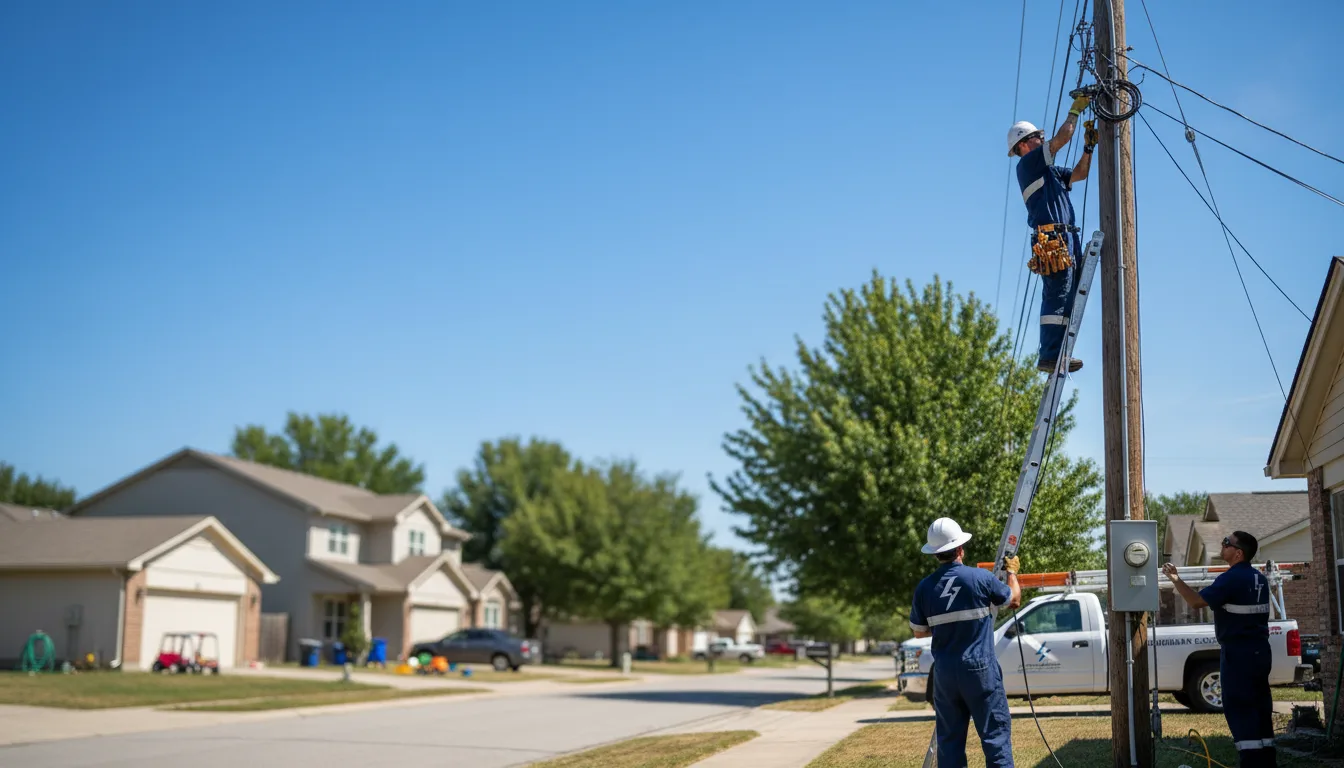 Residential electrician providing installation services in Fort Laramie, WY